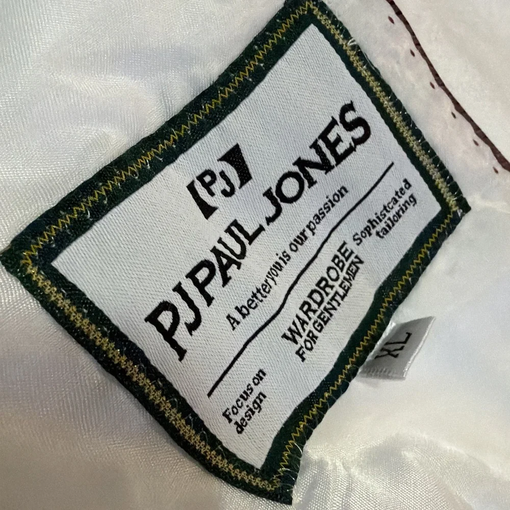 NWT Paul Jones XL Two Button Linen Blend Blazer Sport Coat Lined Single Vent